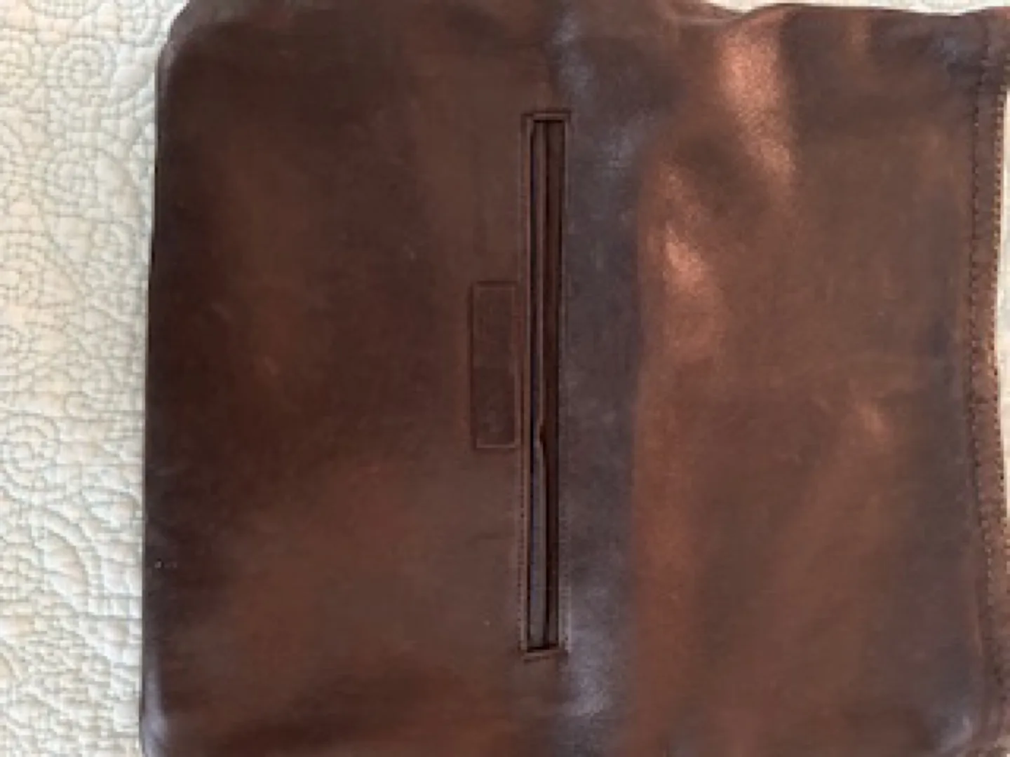 Calvin Klein Brown Leather clutch image indicator(5)
