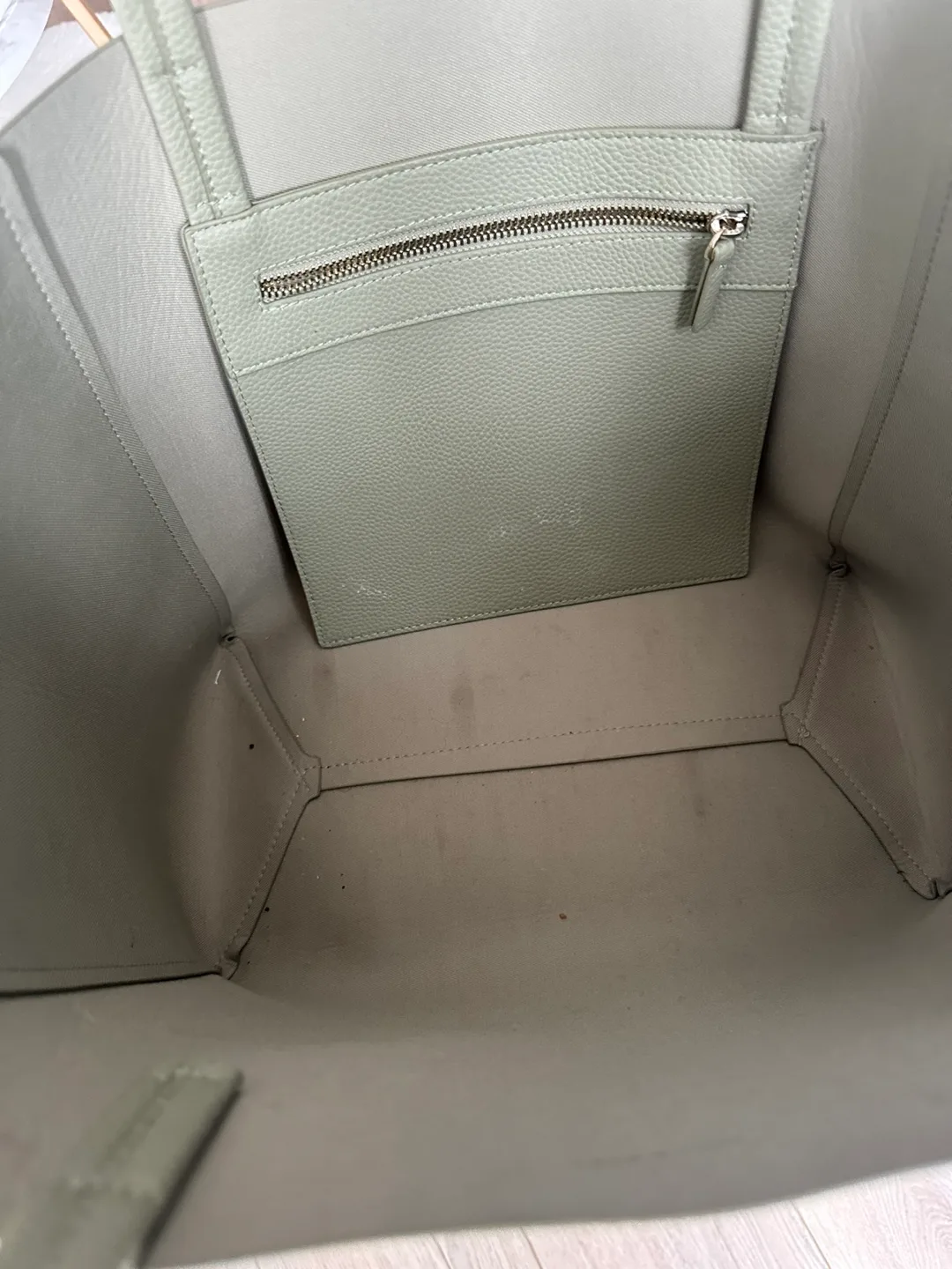 Love & Lore Light Green Tote Bag image indicator(3)