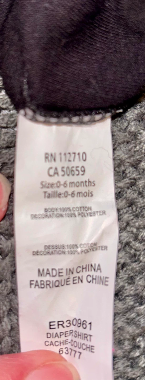 Baby Onesie - Born to Wear Diamonds - 0-6 Months - photo 3