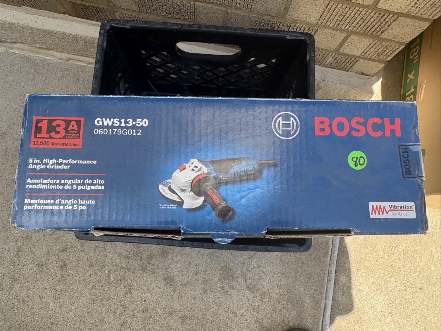 Bosch GWS13-50 5-in. High-Performance Angle Grinder - photo 2