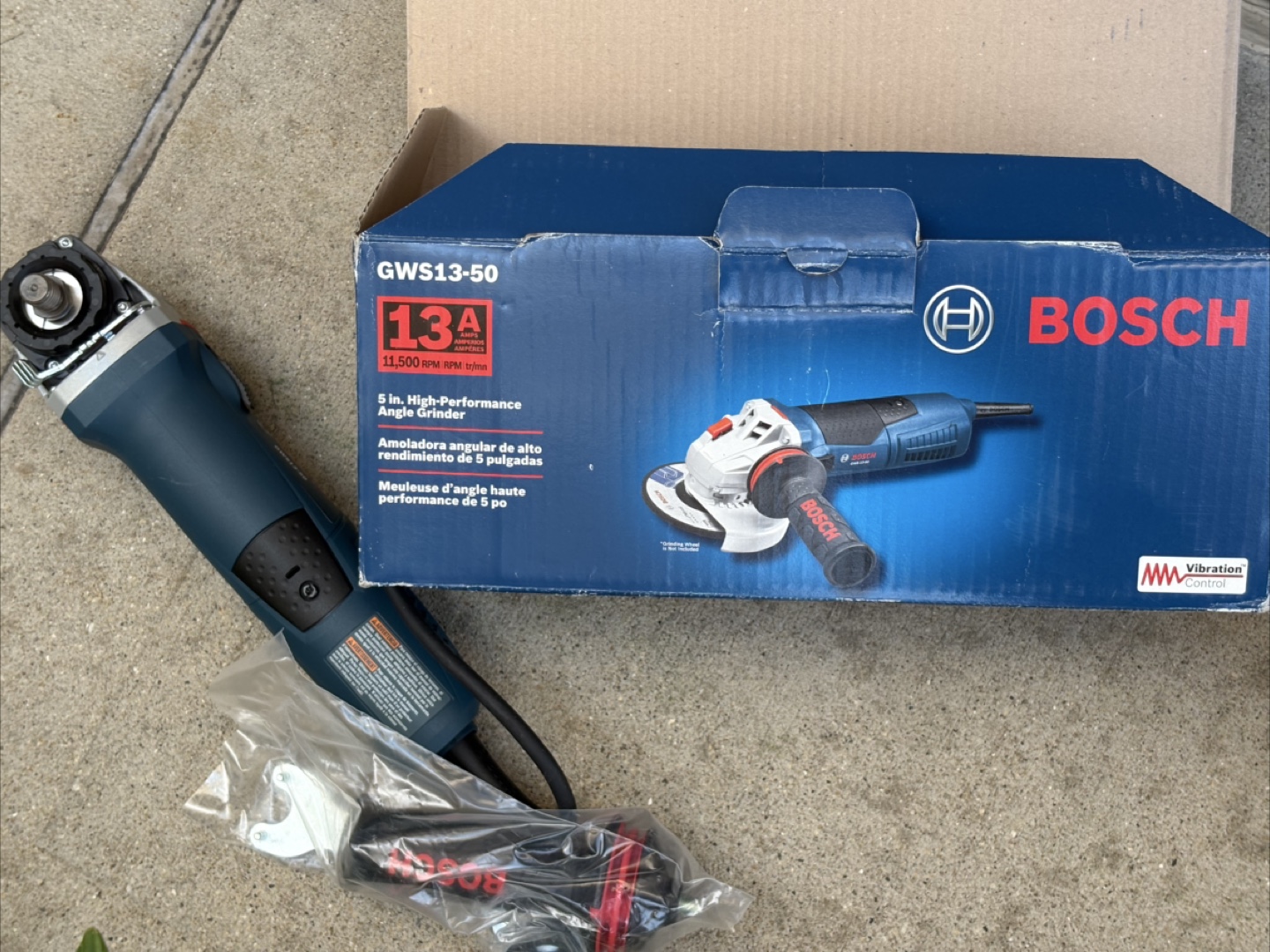 Bosch GWS13-50 5-in. High-Performance Angle Grinder - photo 4