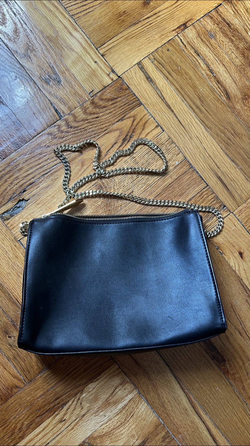 Black Clutch with Floral & Insect Design - photo 3