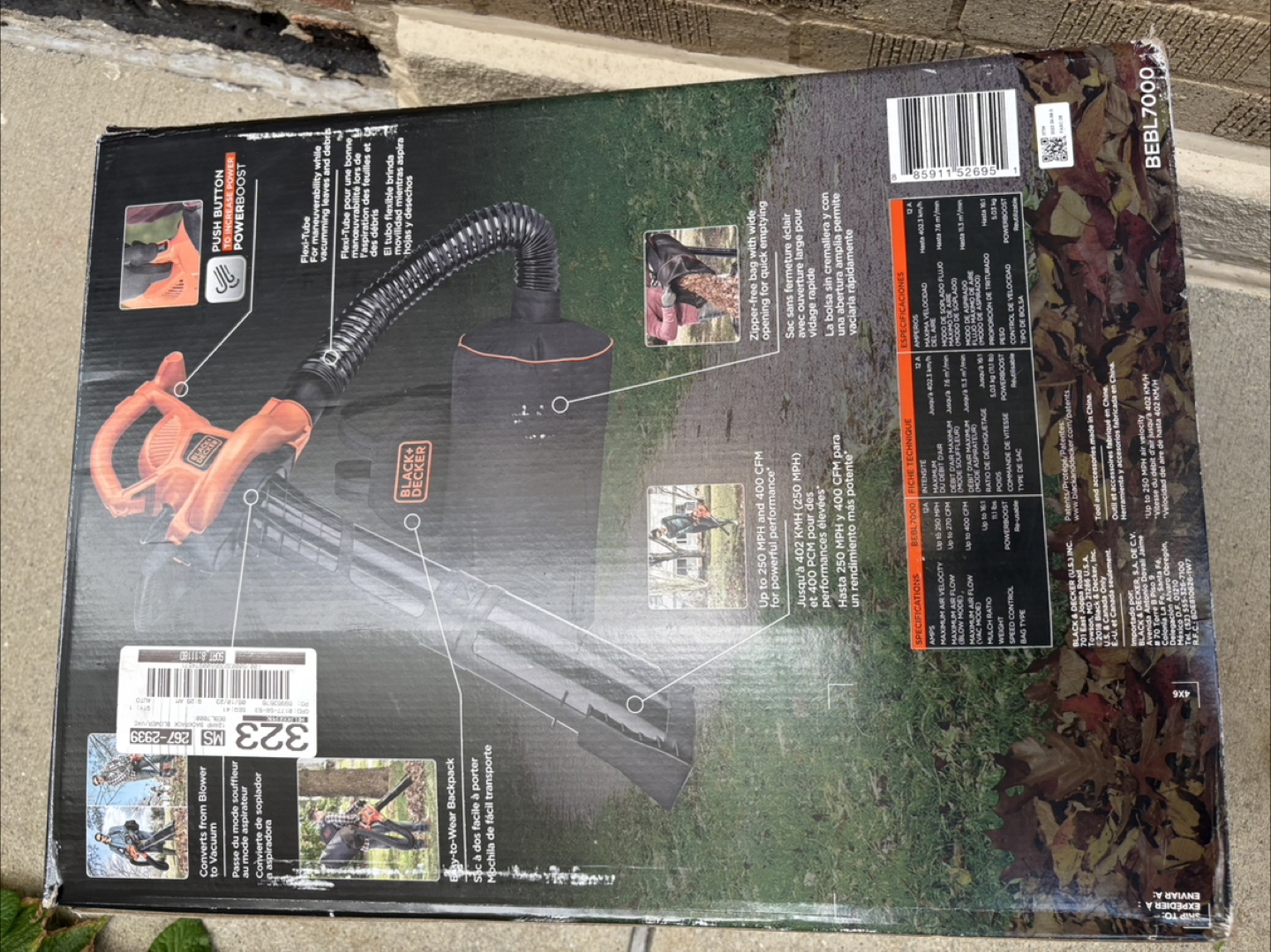 Black+Decker BEBL7000 Corded Blower/Vac/Mulcher - photo 3