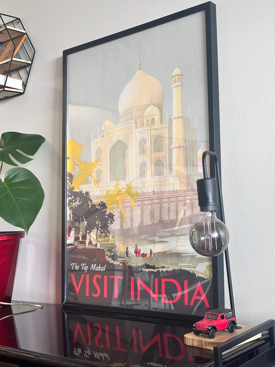 Visit India Taj Mahal Framed Print image indicator(4)