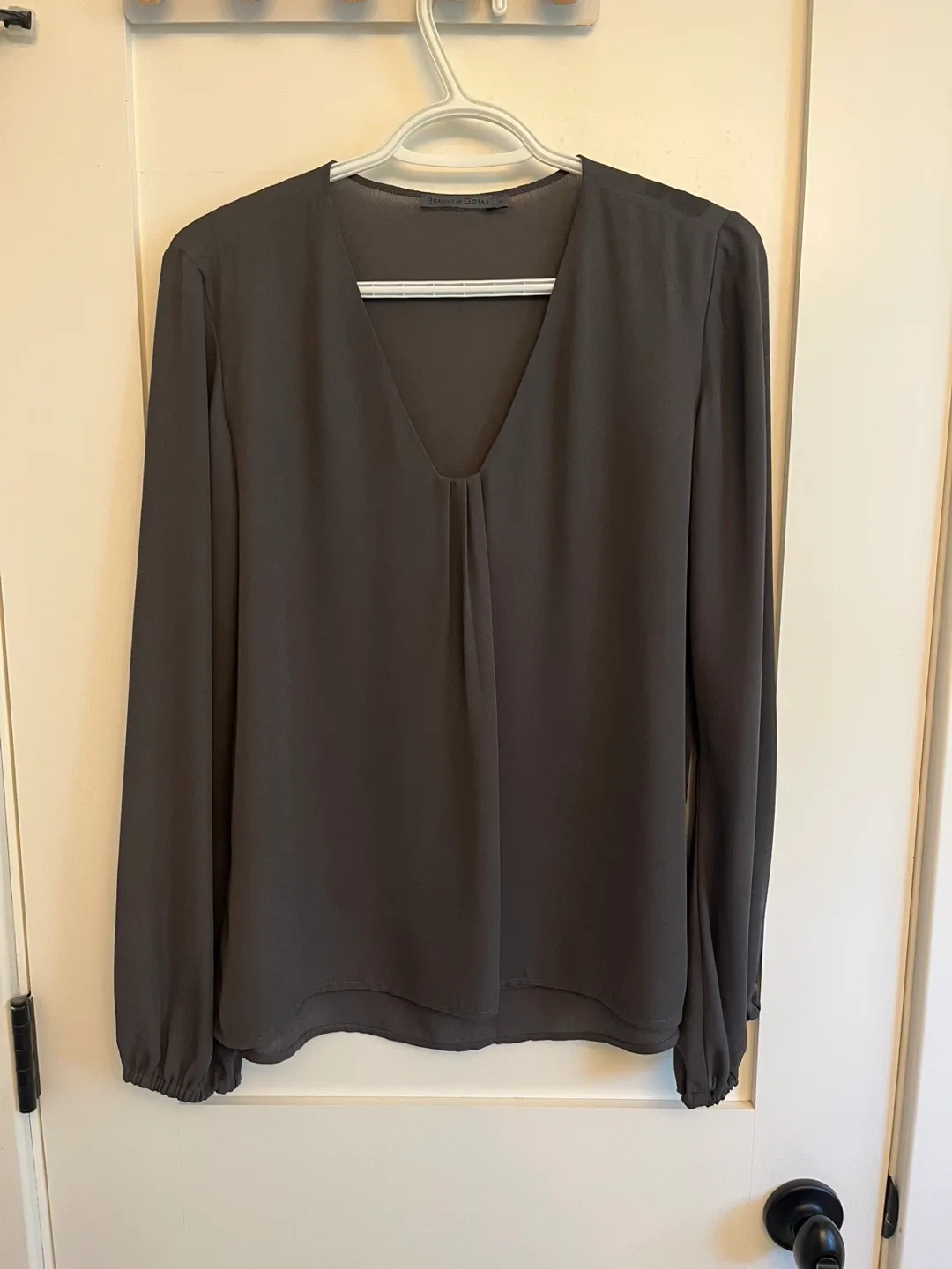 Brasil Em Gotas Gray Blouse - Size M