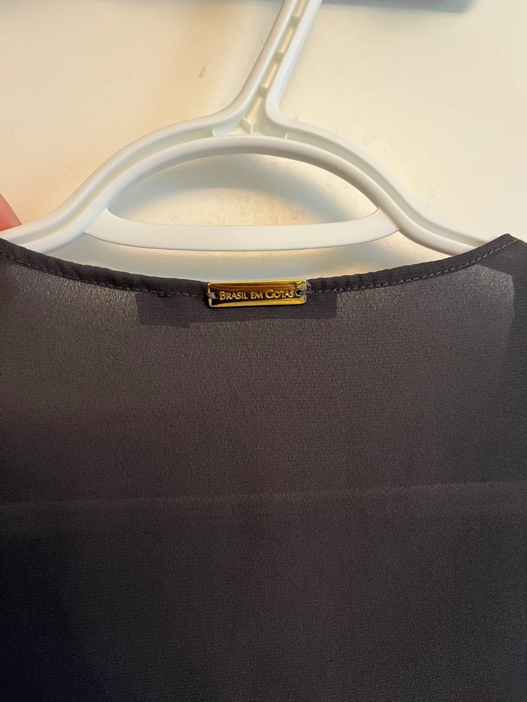 Brasil Em Gotas Gray Blouse - Size M - photo 3