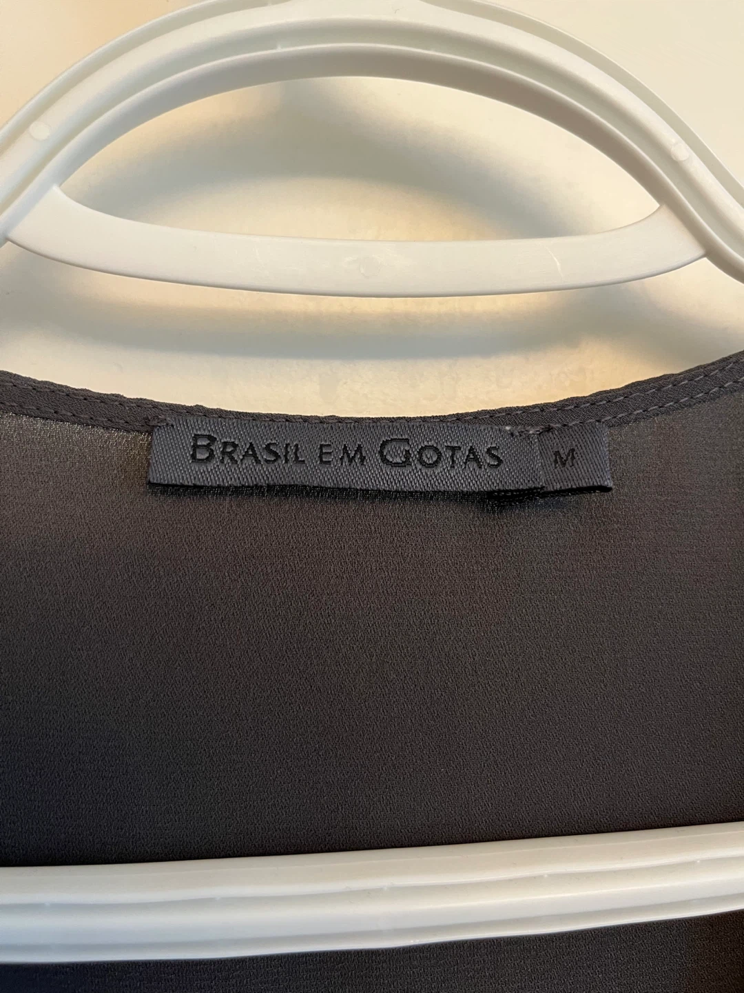 Brasil Em Gotas Gray Blouse - Size M - photo 4