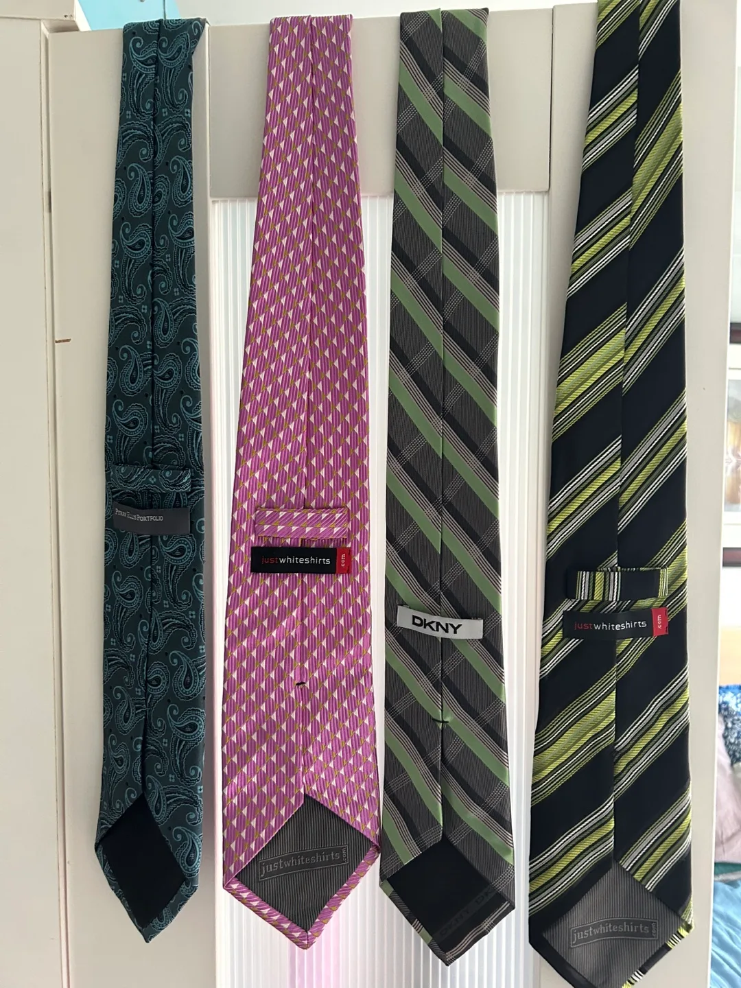 Assorted Men's Ties: DKNY, Justwhiteshirts and Perry Ellis image indicator(2)