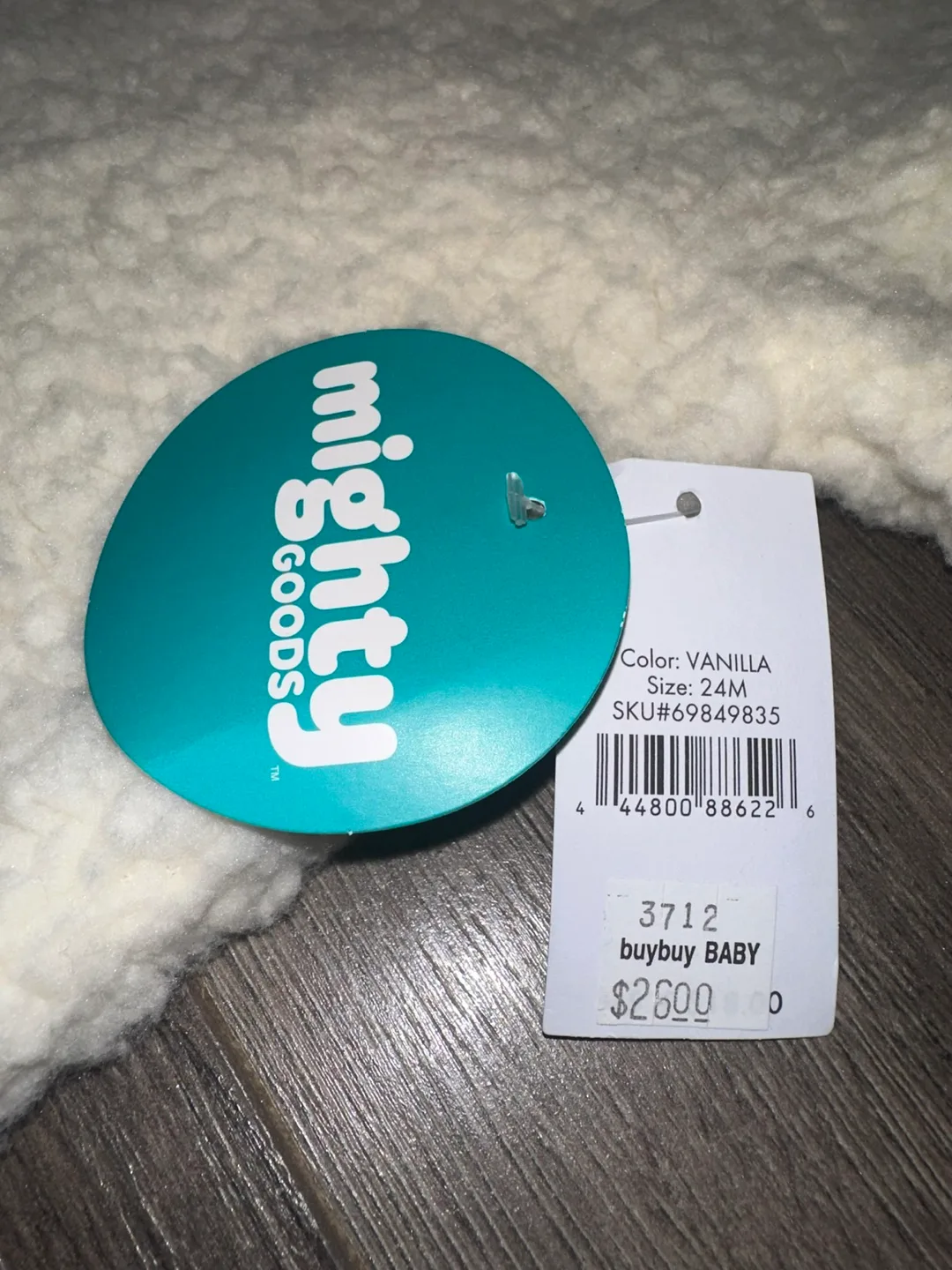 Mighty Goods Vanilla Baby Pullover - Size 24M - NEW image indicator(2)