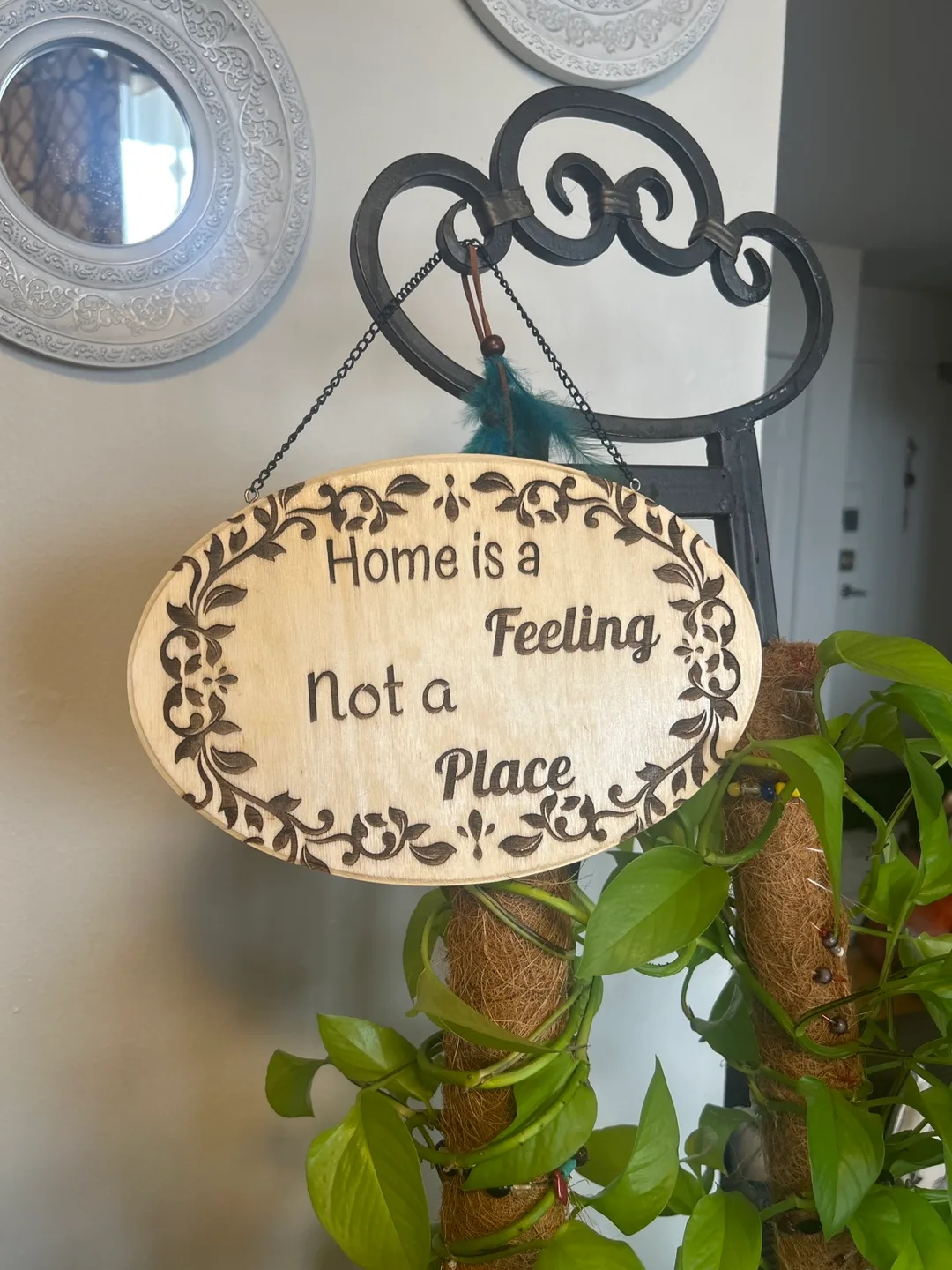 Home Decor Wall Sign - Home is a Feeling image indicator(2)