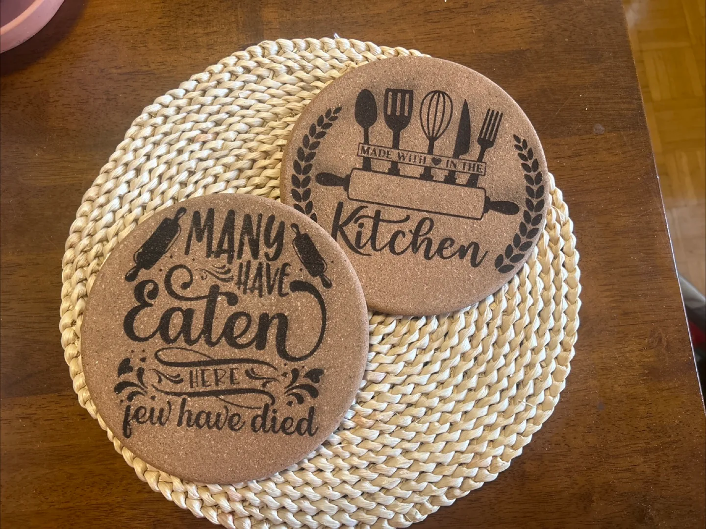 Kitchen Coasters - Set of 2