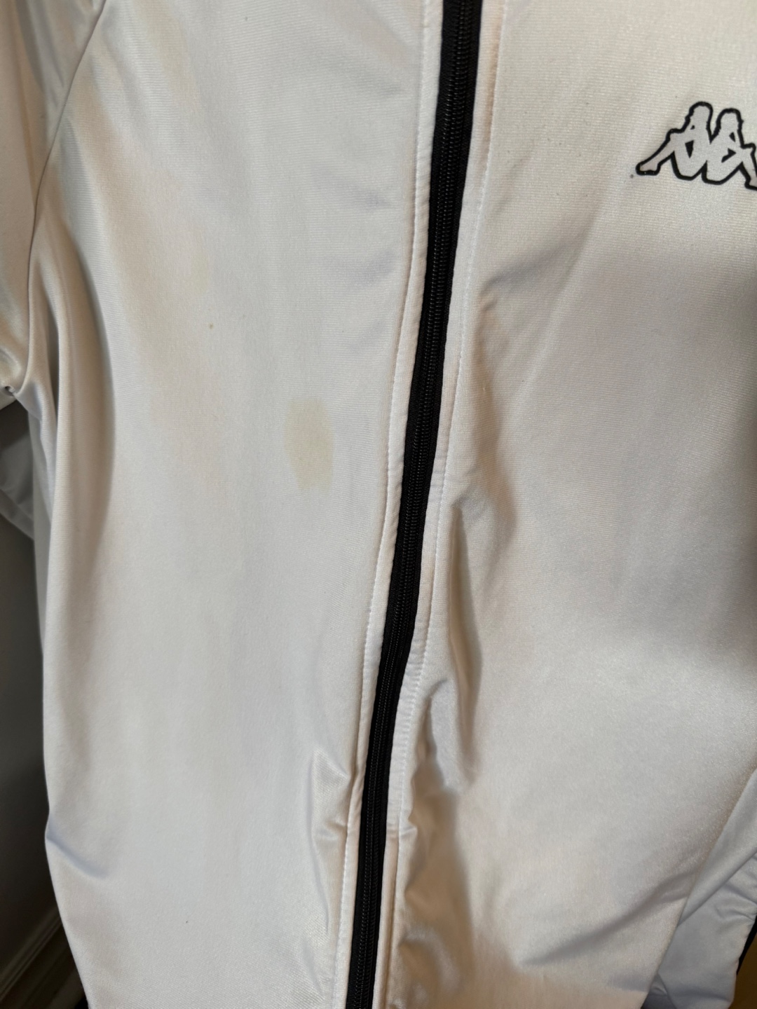 Kappa White Track Jacket - Size XL
