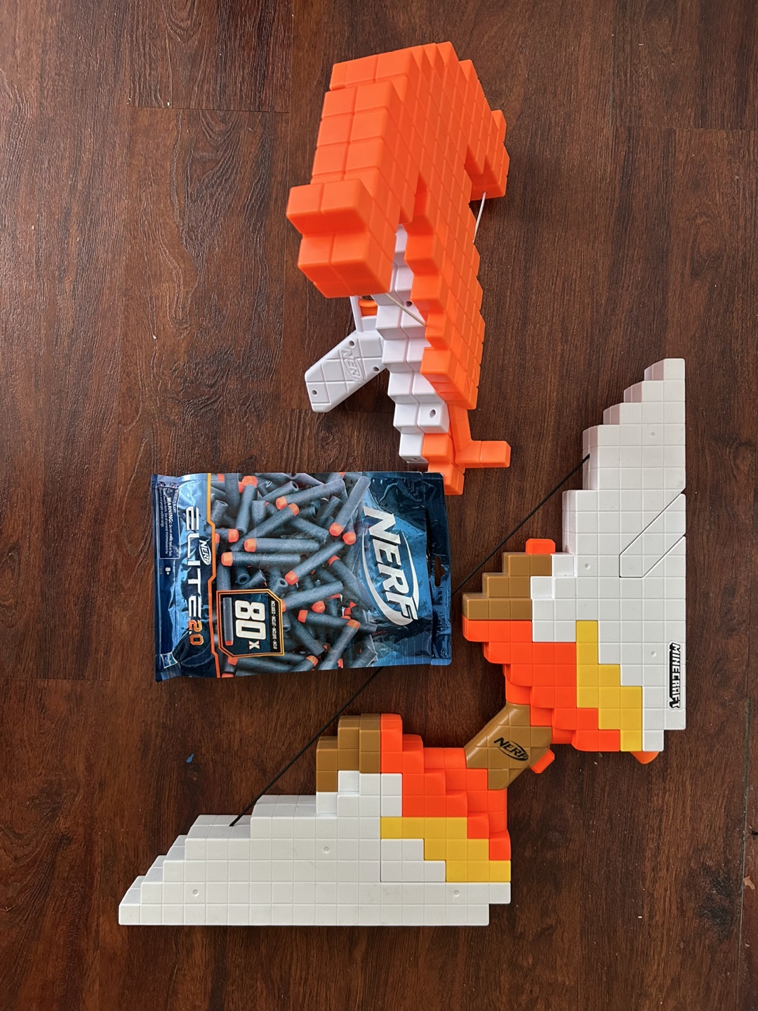 Nerf Minecraft Bow & Crossbow + Darts