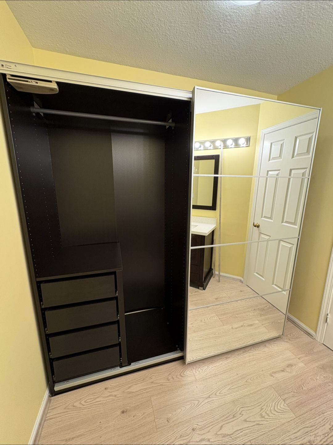 IKEA PAX Wardrobe with Mirror Doors - Brown - photo 2