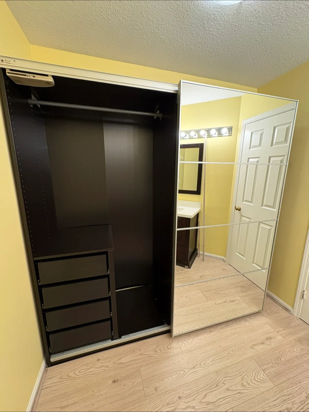 IKEA PAX Wardrobe with Mirror Doors - Brown image indicator(2)