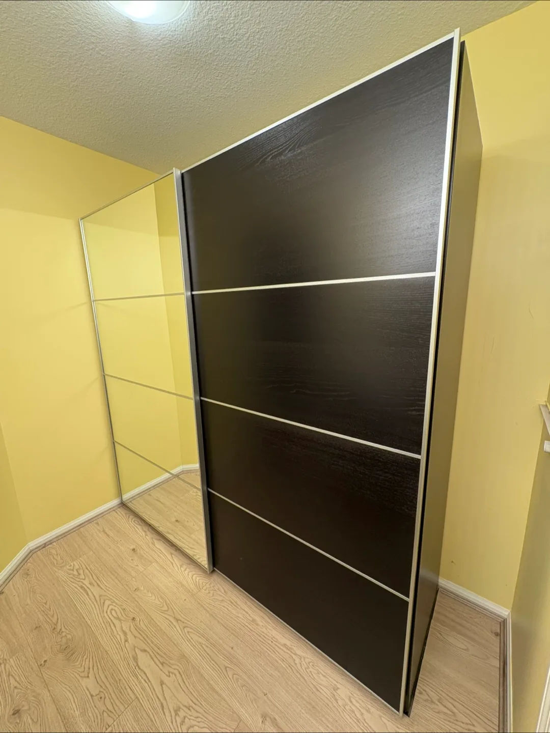 IKEA PAX Wardrobe with Mirror Doors - Brown image indicator(4)