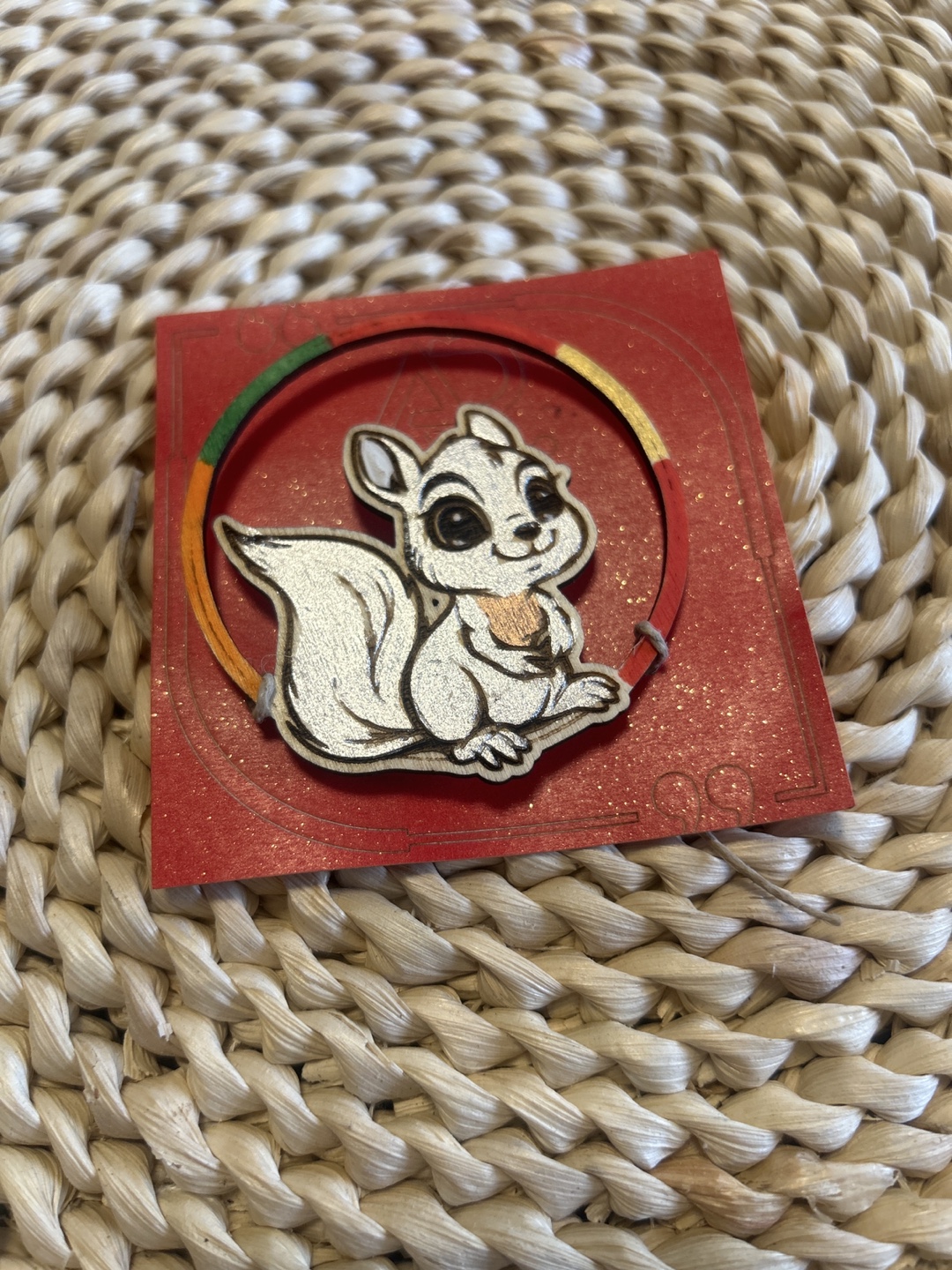 Squirrel fridge magnet  - Adorable Accessory!