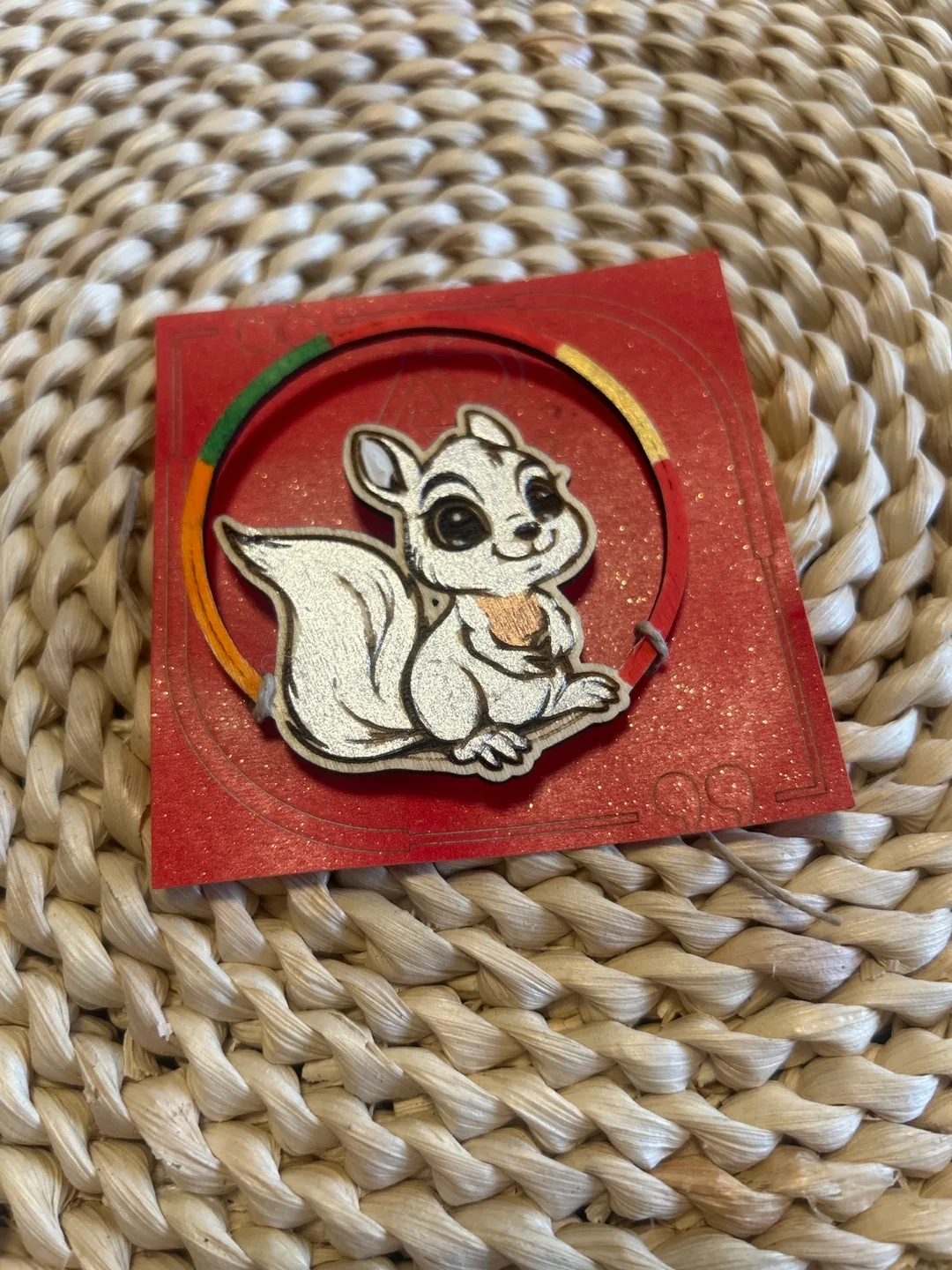 Squirrel fridge magnet  - Adorable Accessory!