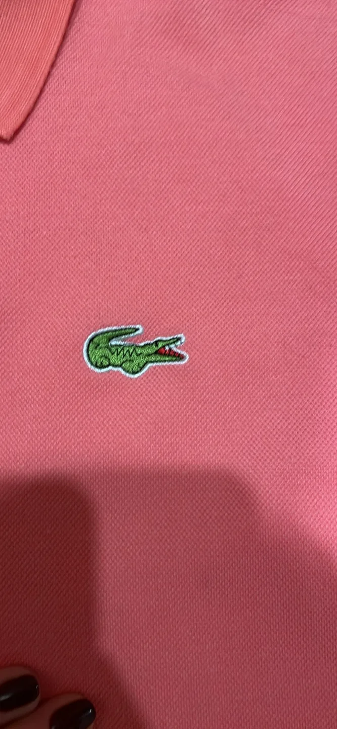 Lacoste Polo Shirt - Size 7 - Salmon Colour image indicator(3)