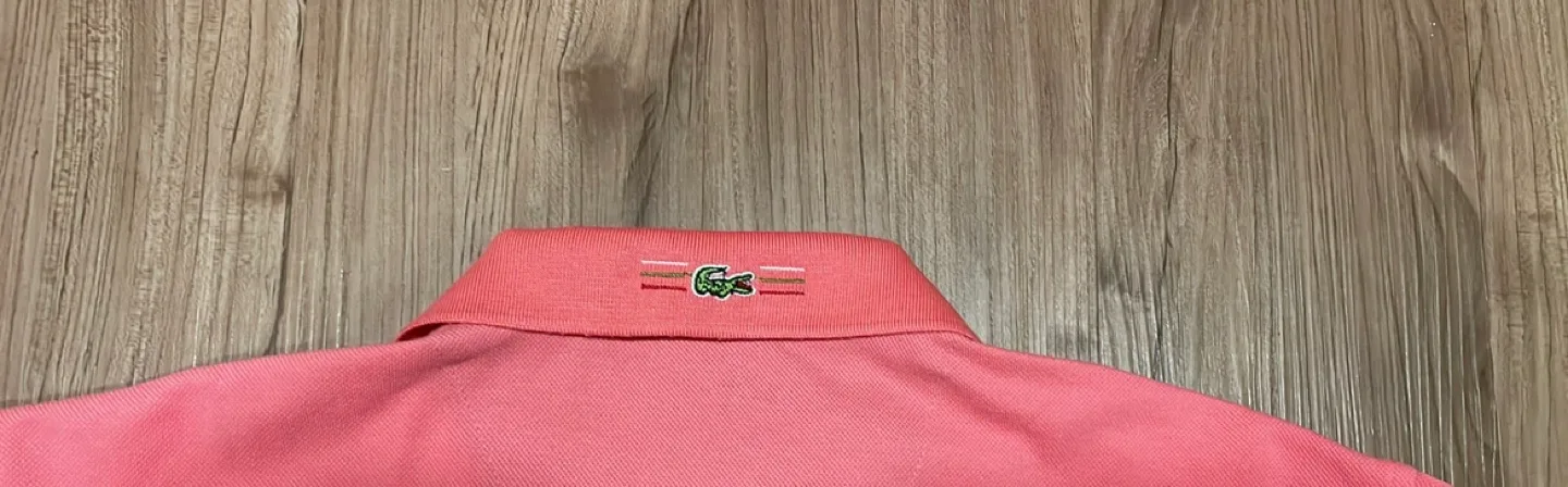 Lacoste Polo Shirt - Size 7 - Salmon Colour image indicator(5)