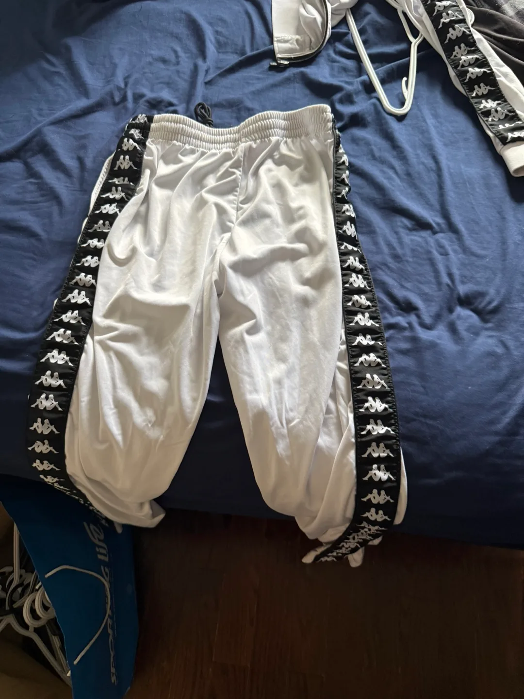 Kappa White Track Pants - X Large thumbnail
