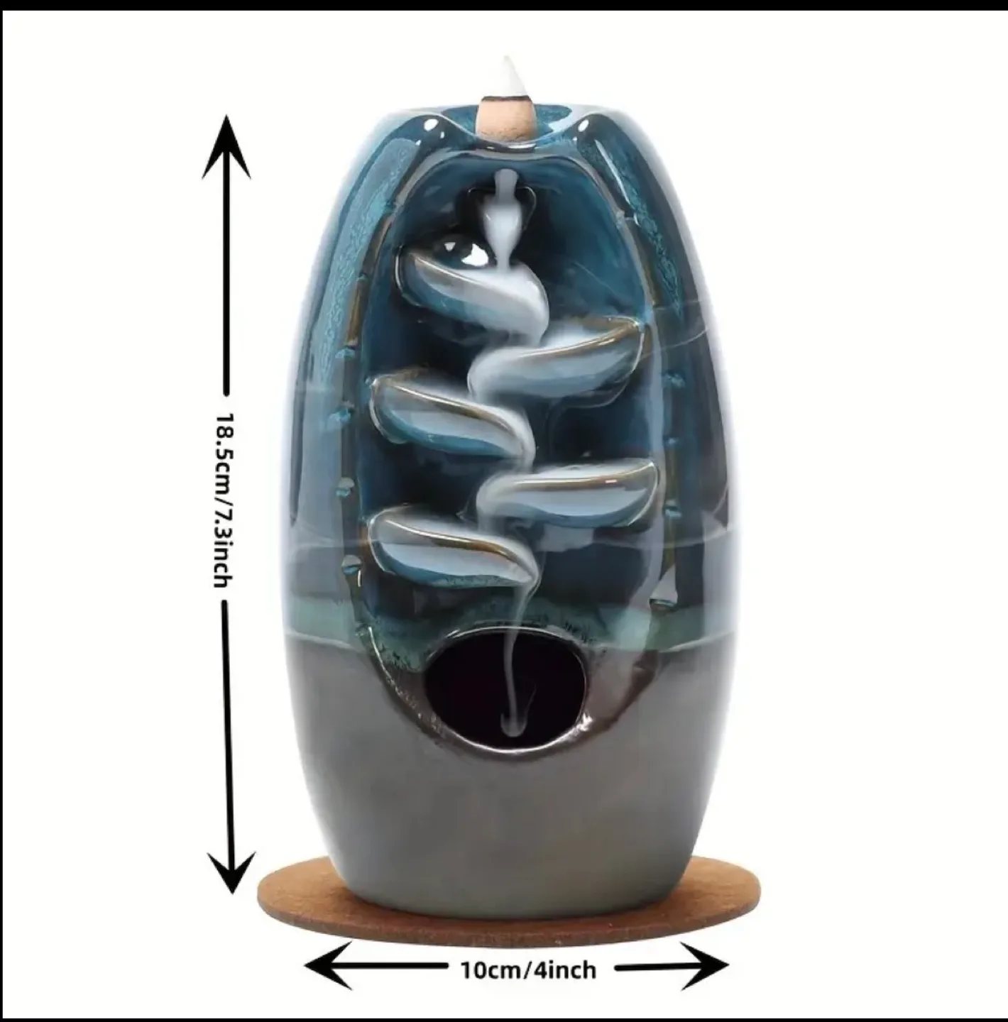 Backflow Incense Burner - Ceramic Waterfall image indicator(3)