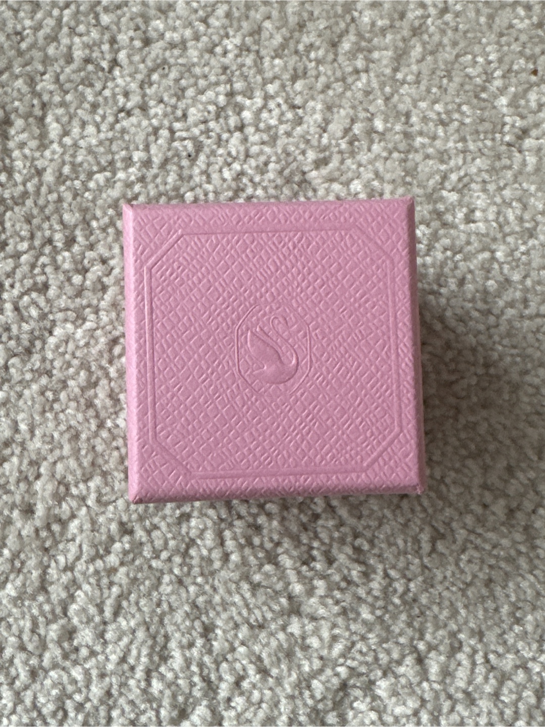 Pink Swarovski Swan Logo Box