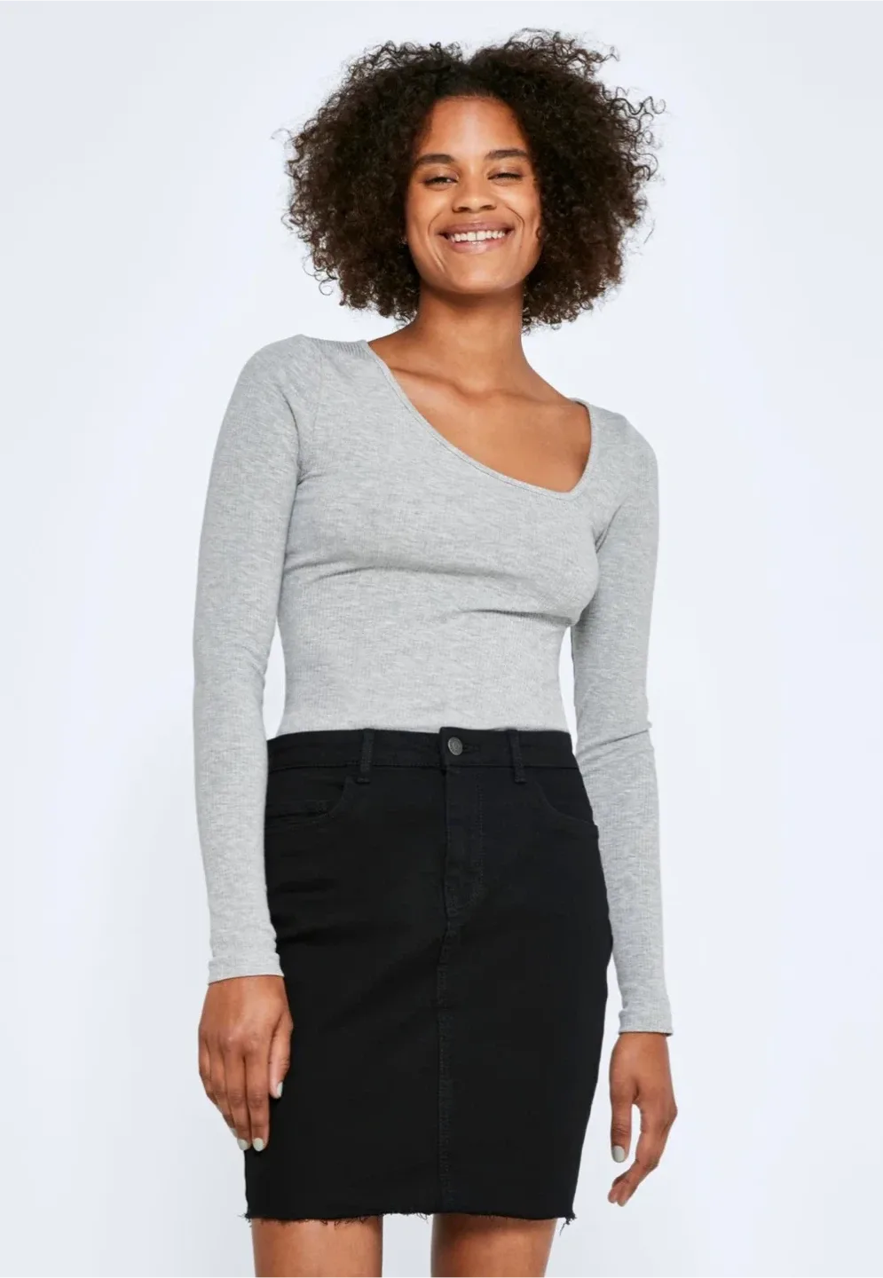 M Boutique Black Denim Mini Skirt thumbnail