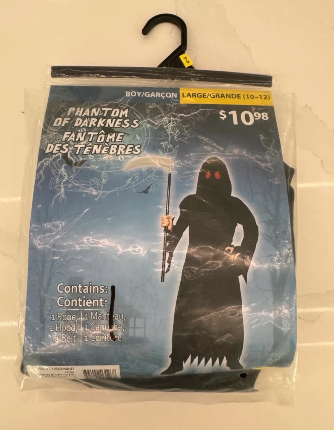 HALLOWEEN COSTUME- BOYS LG (10-12) PHANTOM OF DARKNESS thumbnail