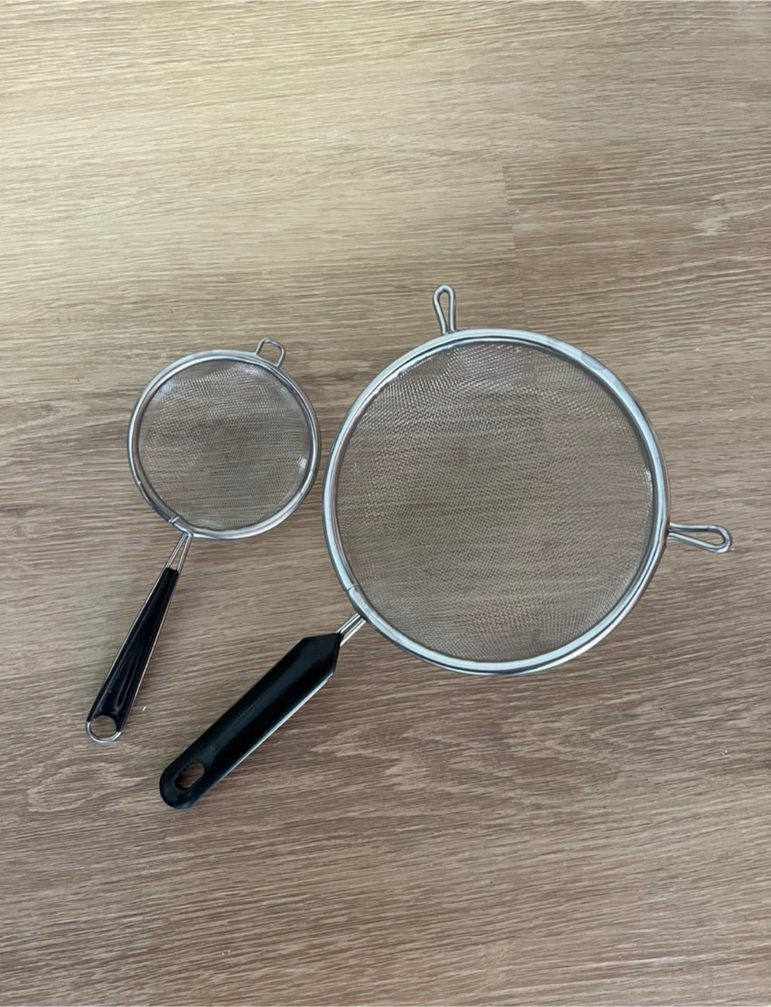 Set of Two Kitchen Sieves