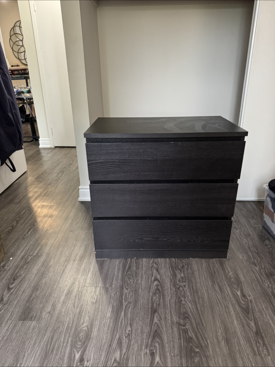 IKEA Malm 3-Drawer Dresser - Black