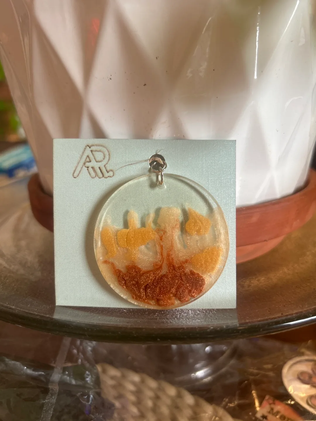 Handmade Resin Pendant Necklace