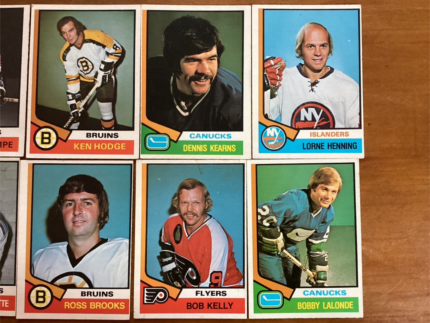 8. 1974-75 OPC NHL Cards #’s85,230,366,367,373,376,380,392 - photo 3