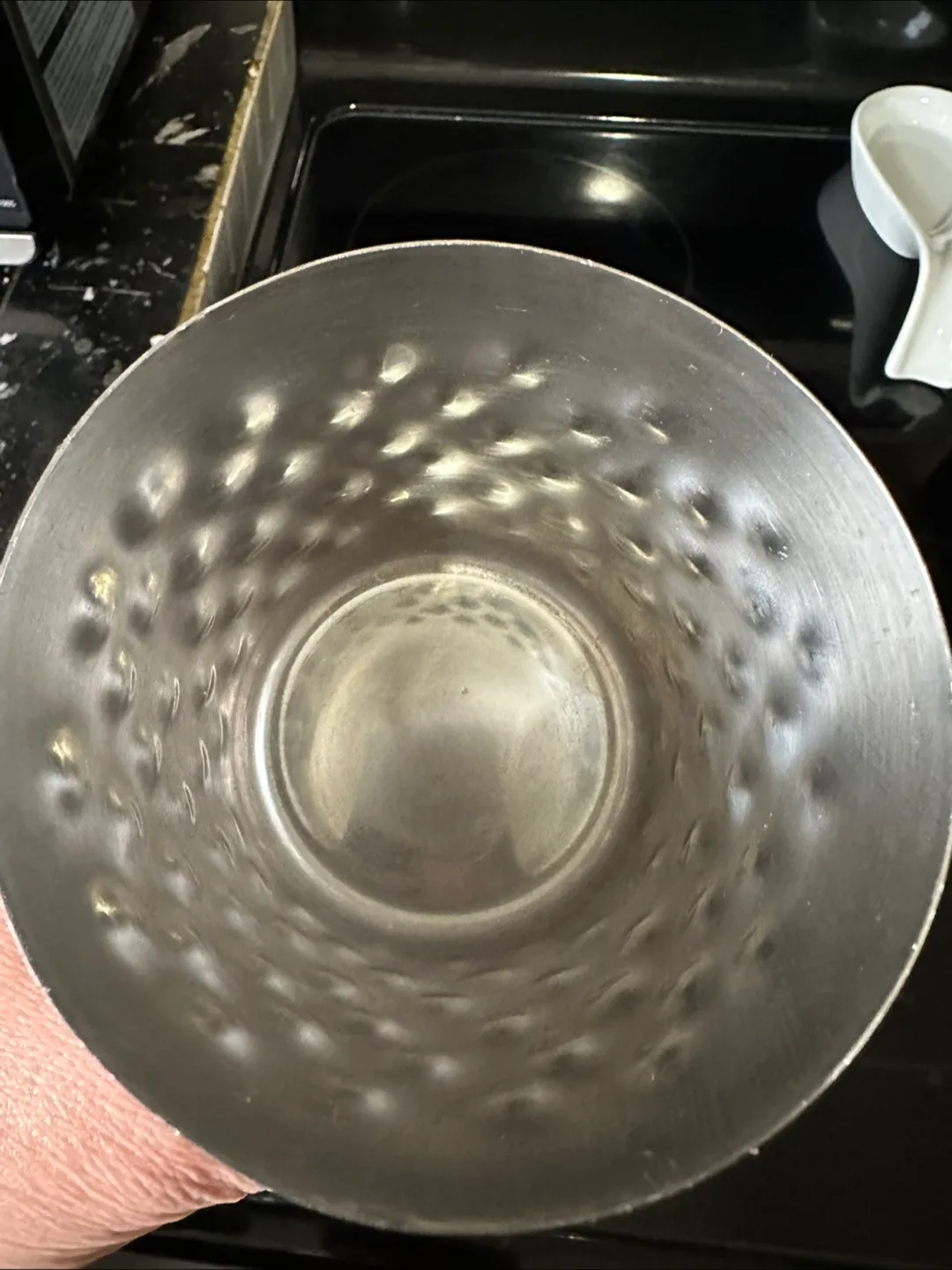 Set of 3 Hammered Stainless Steel Cups image indicator(6)