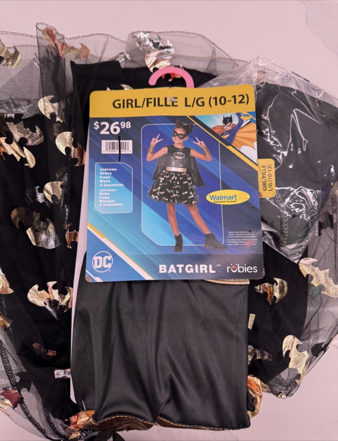 HALLOWEEN COSTUME- GIRLS BATGIRL- LG