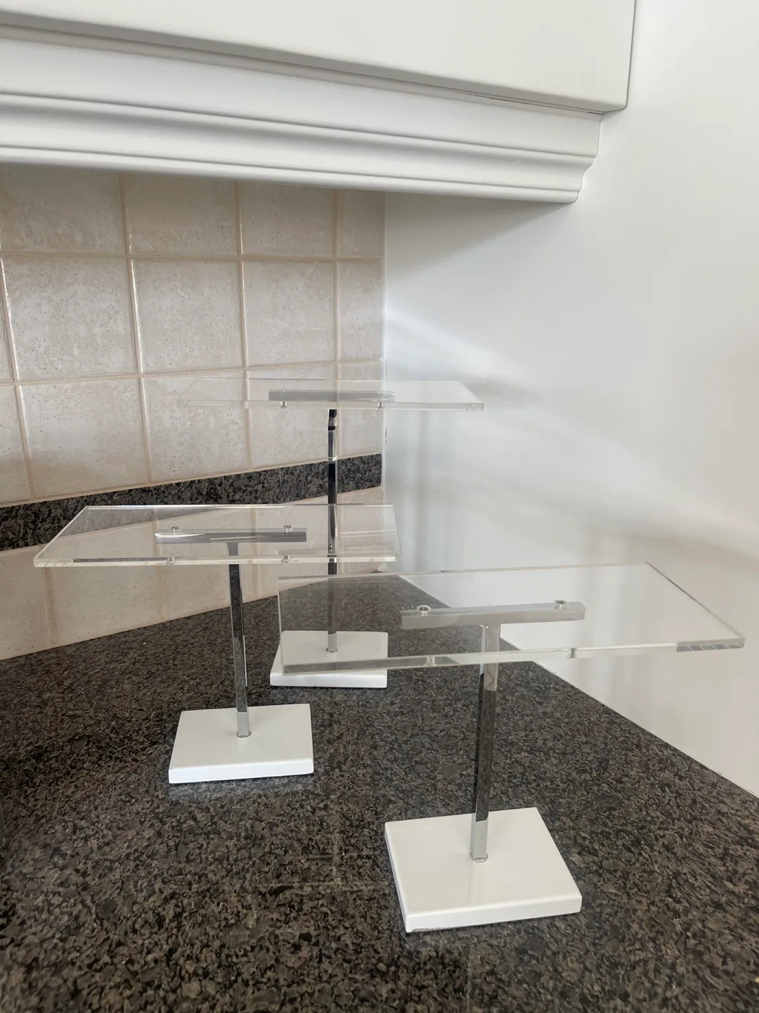***SOLD*** Acrylic Display Stands (Set of 3) image indicator(3)