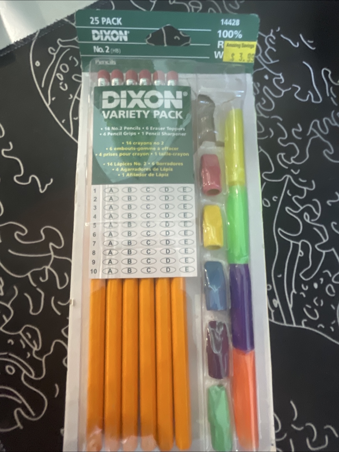 🧡🥕Dixon Variety Pack - 6 pencils left, Erasers, Grips🥕🧡