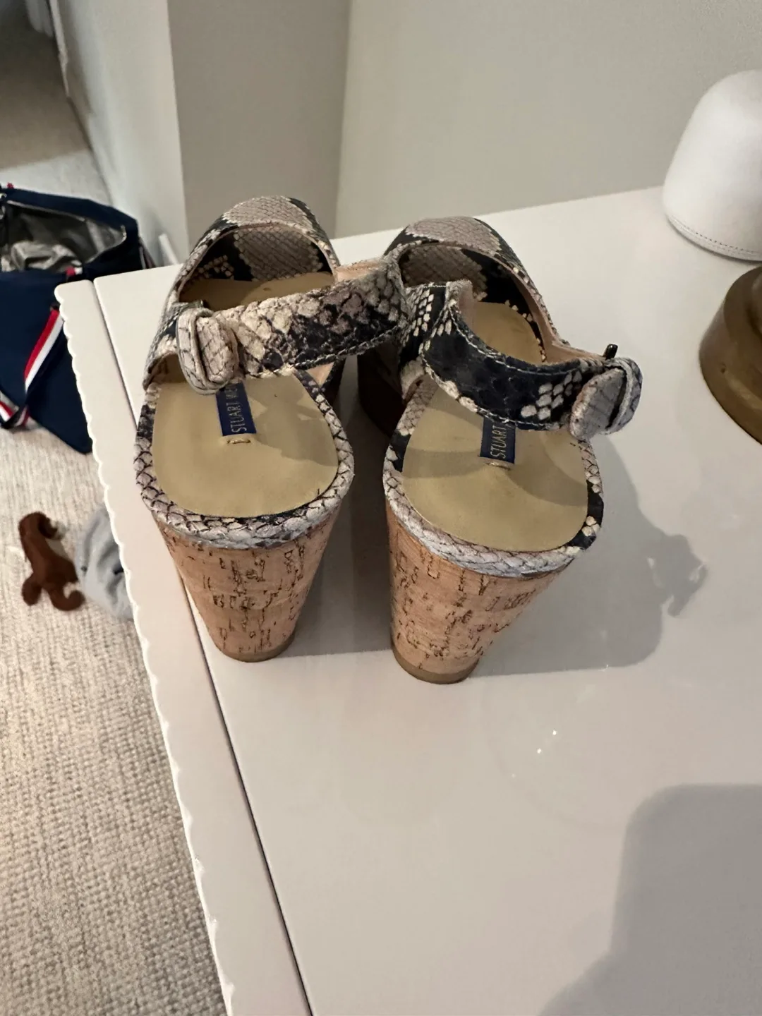 Stuart Weitzman Snakeskin Wedge Heels image indicator(2)