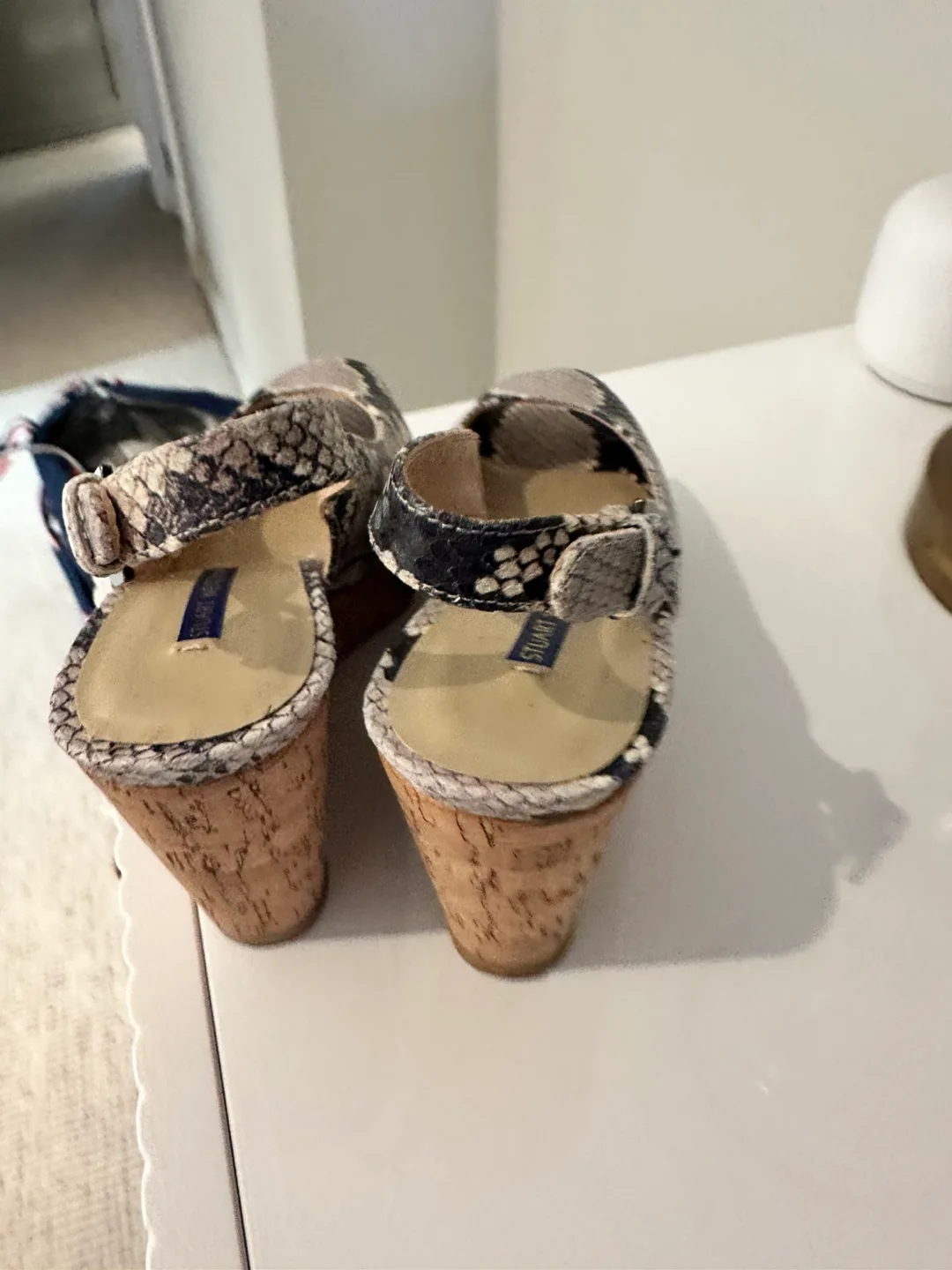 Stuart Weitzman Snakeskin Wedge Heels image indicator(3)