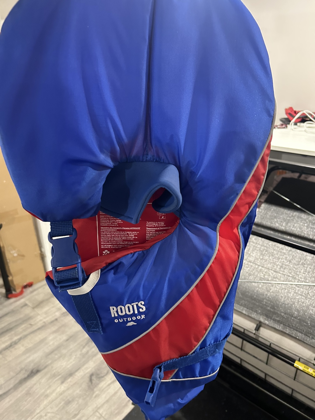 Roots Outdoor Life Jacket - Red/Cobalt - Size D