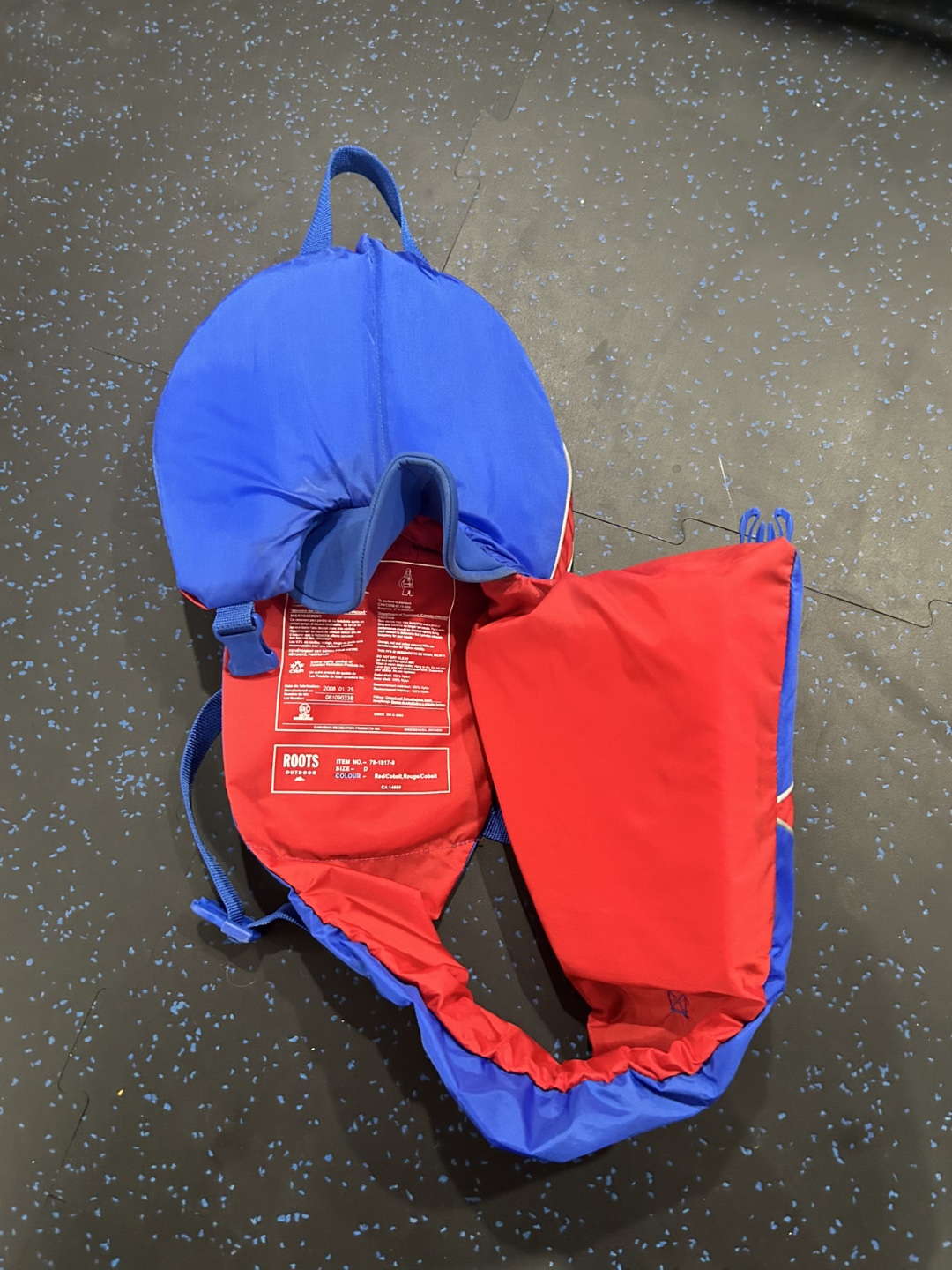 Roots Outdoor Life Jacket - Red/Cobalt - Size D - photo 3