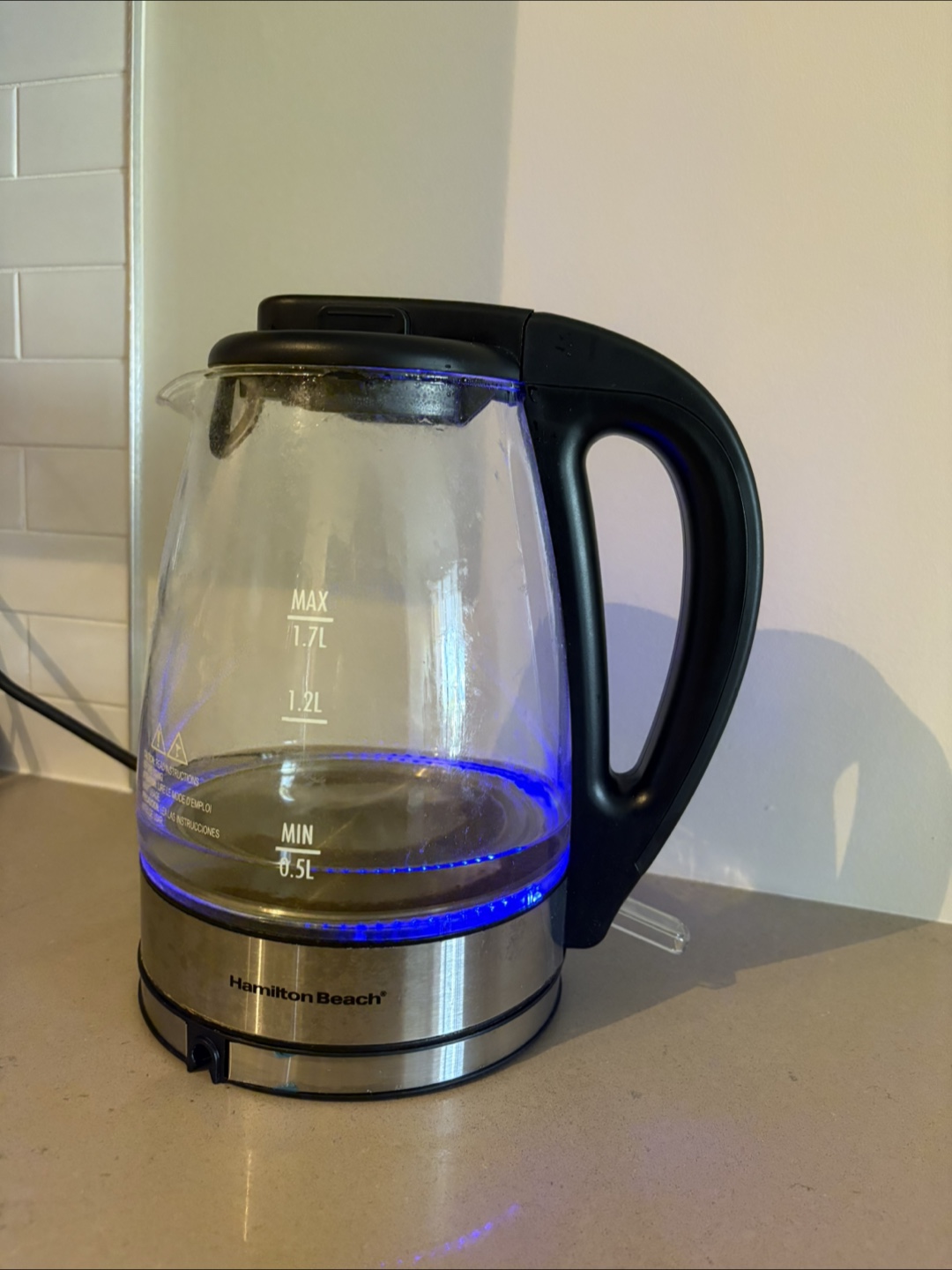 Hamilton Beach Glass Electric Kettle - 1.7L - photo 2