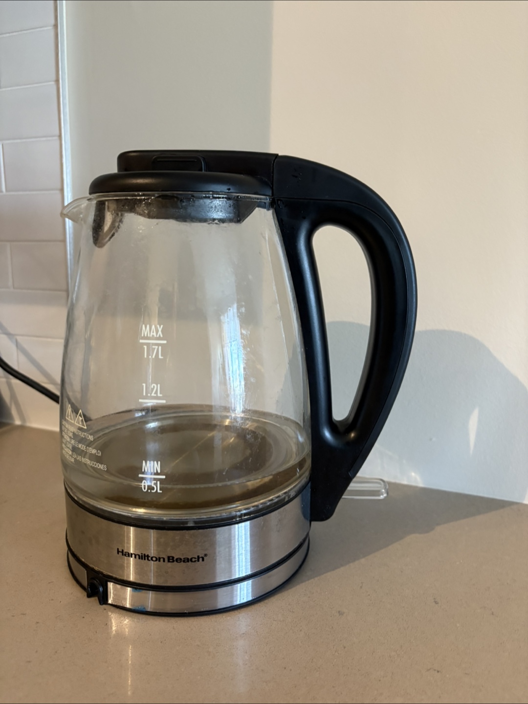Hamilton Beach Glass Electric Kettle - 1.7L
