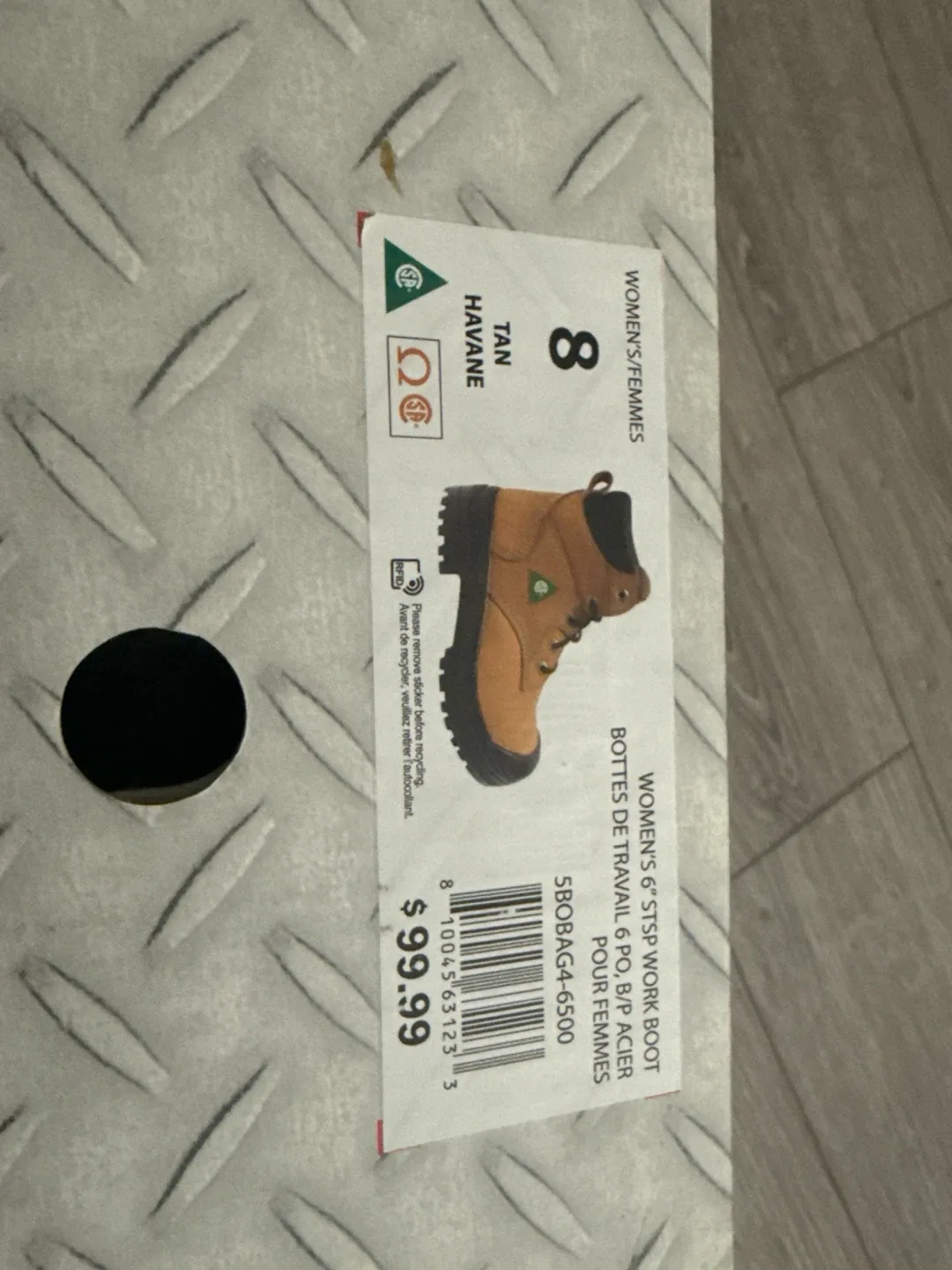 Aggressor Women's 6" Steel Toe Work Boot - Size 8 thumbnail