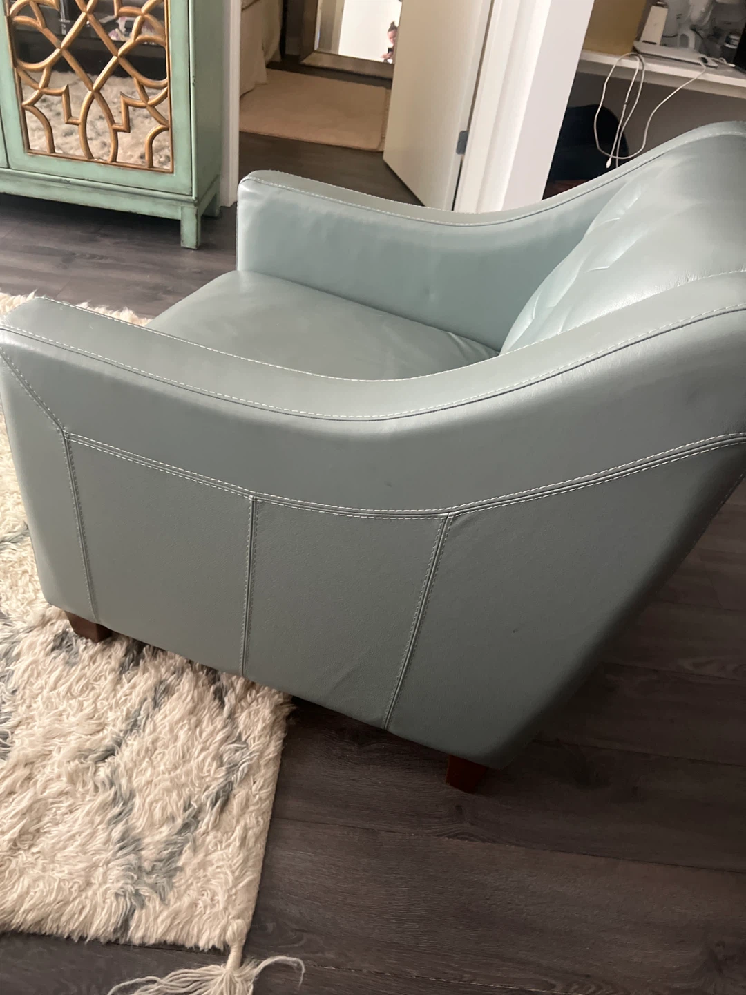Light Blue Armchair - photo 2