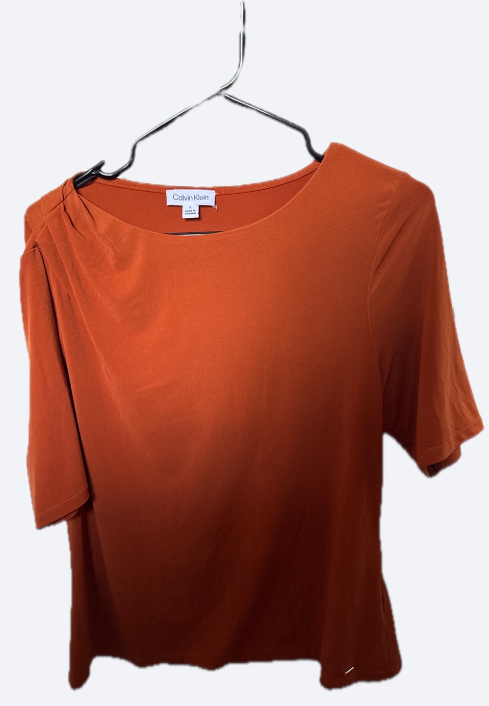 Calvin Klein Orange Top - Size L