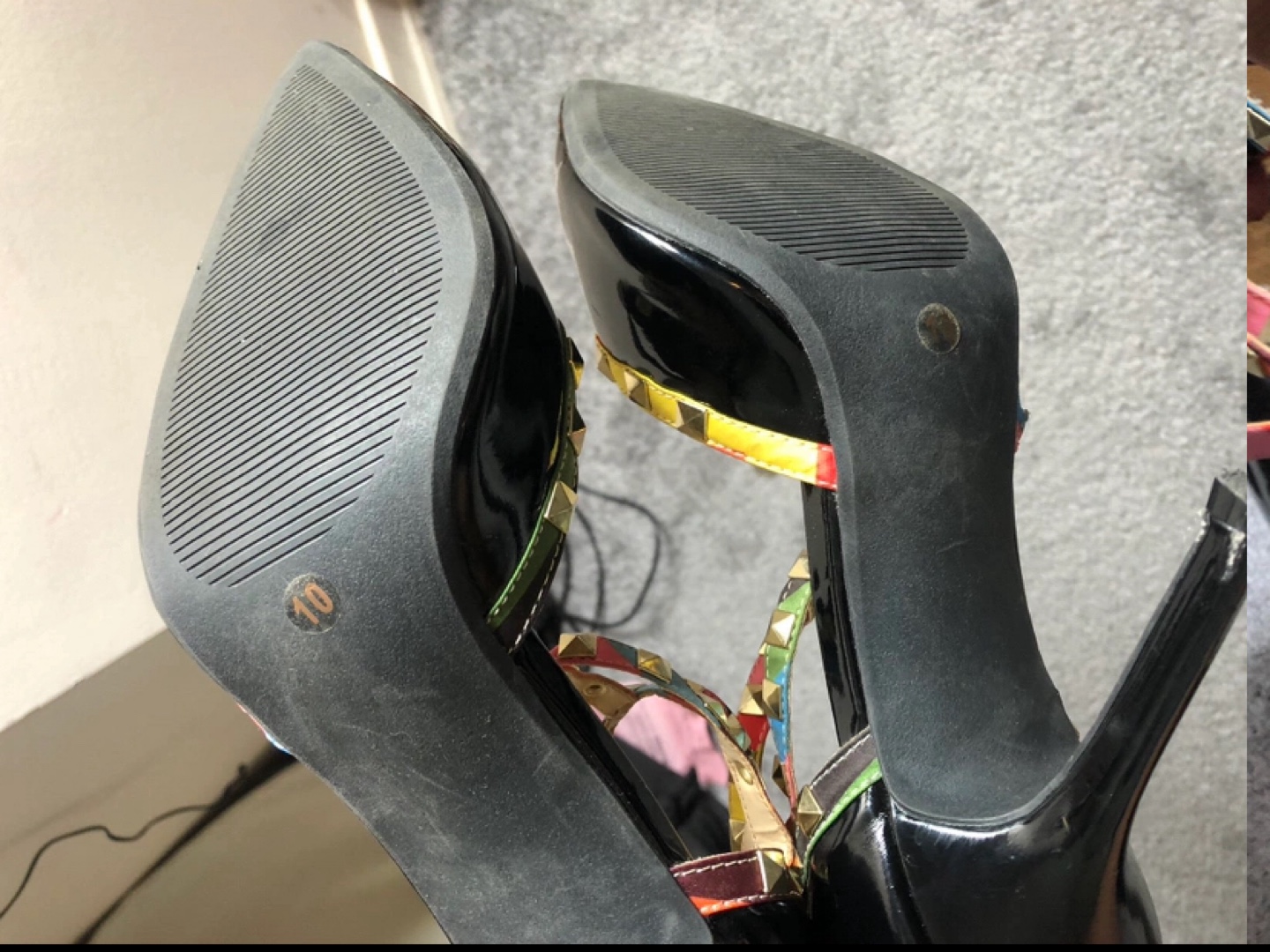 Diba studded Black Heels - Size 10 - photo 3