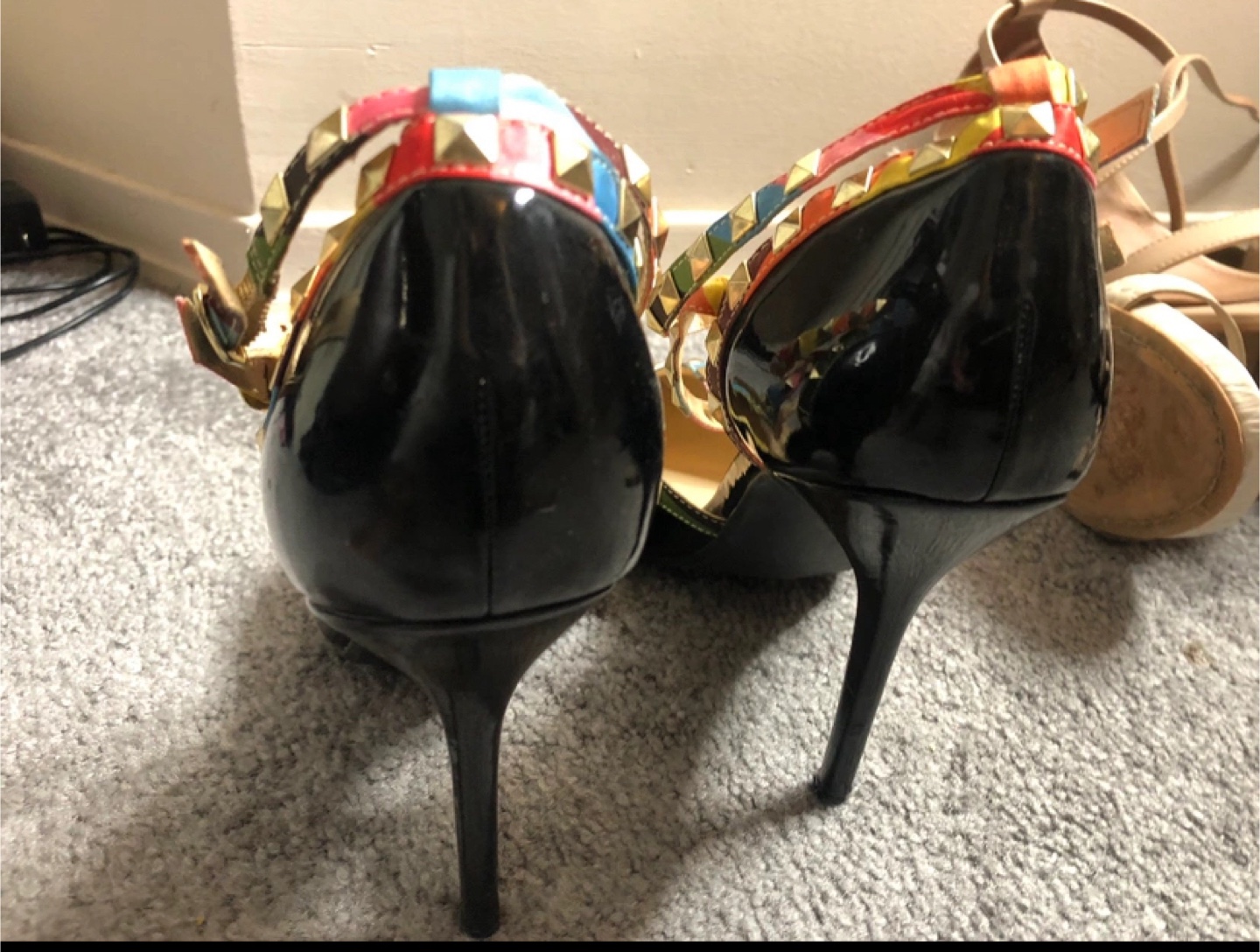 Diba studded Black Heels - Size 10 - photo 2