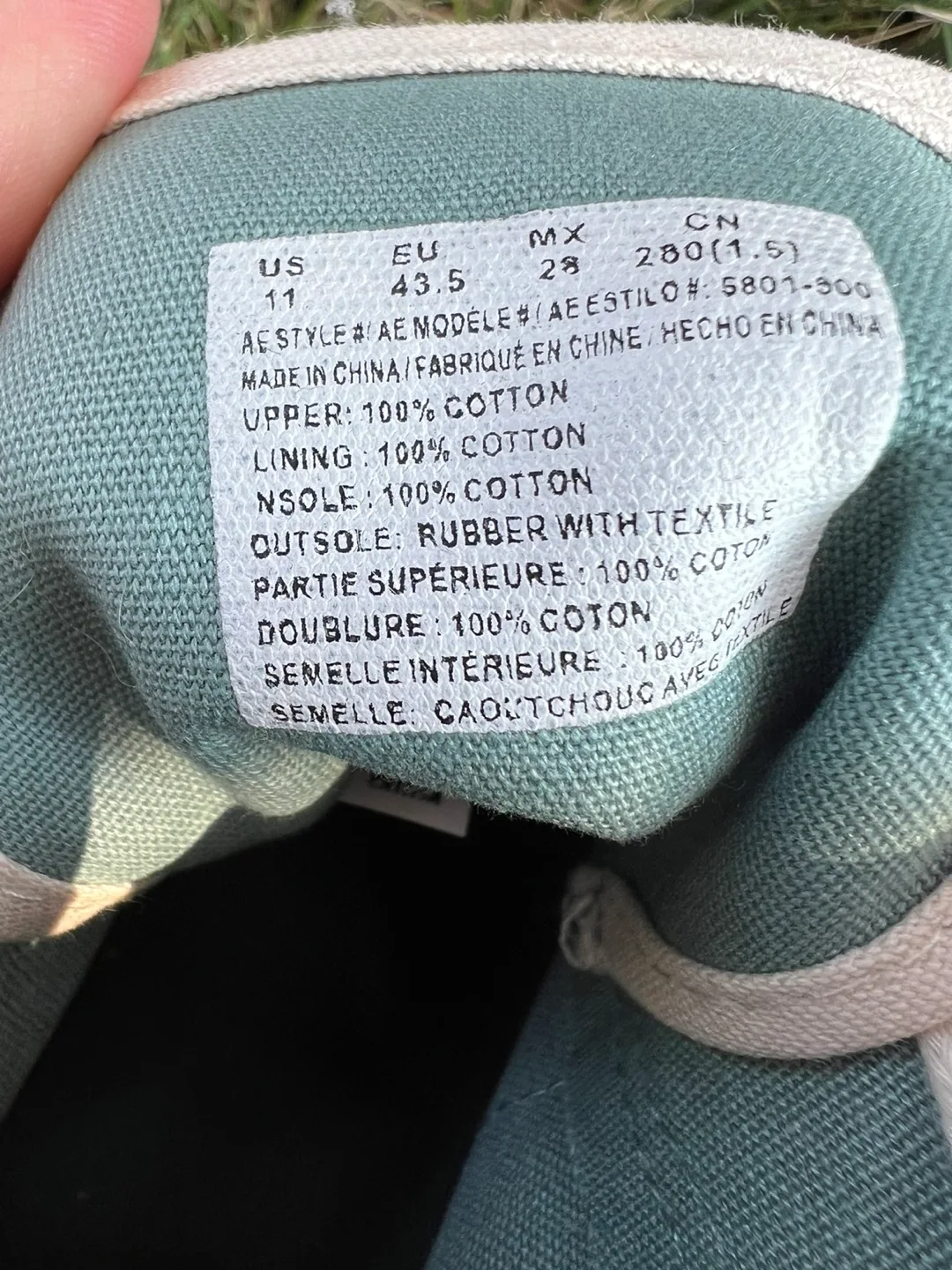 NEW New,AE American Eagle  size 11-Tone High Top Sneakers image indicator(6)