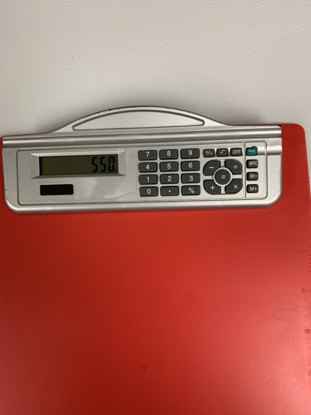 Calculator Clipboard - Red - photo 3